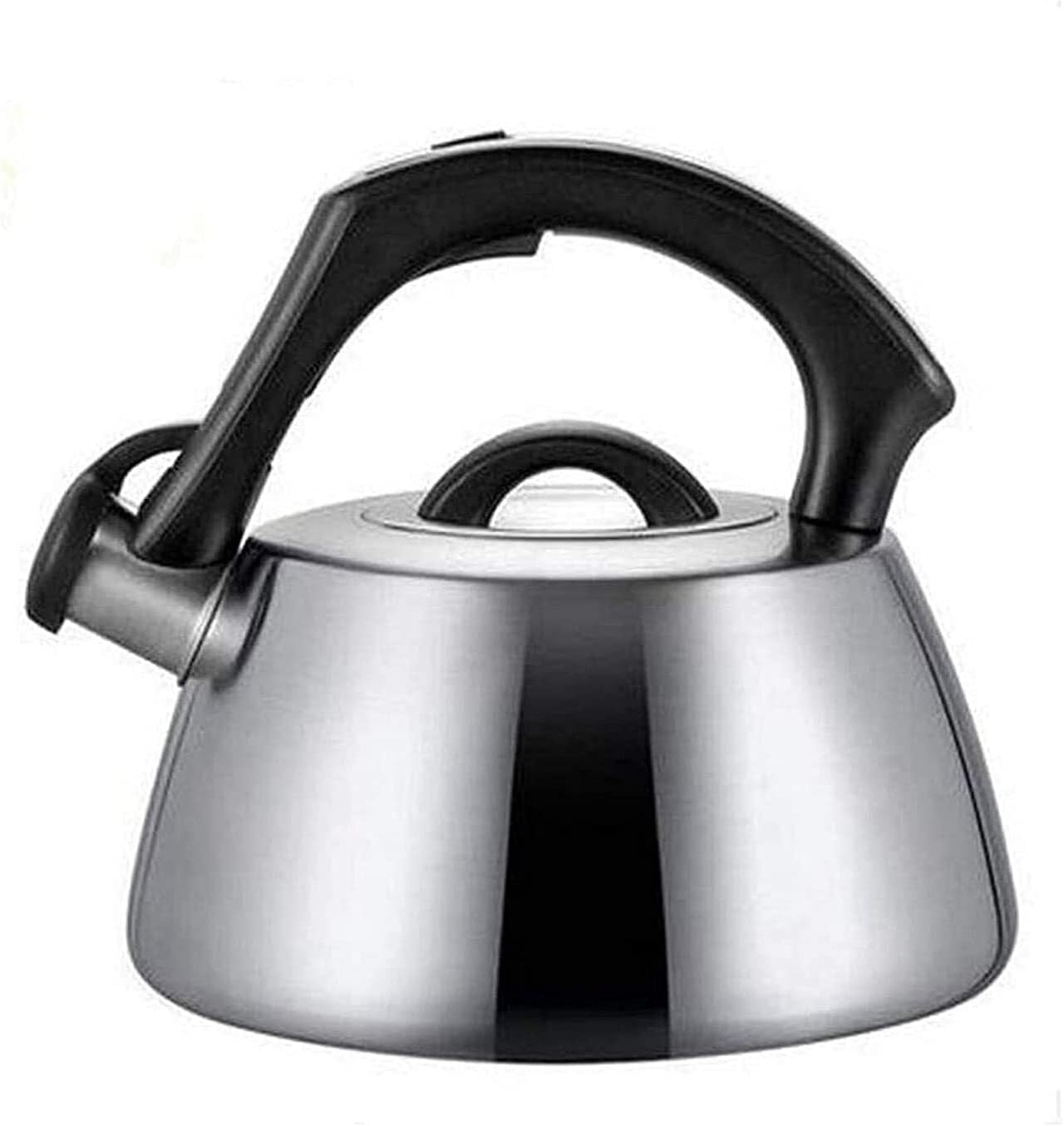 Stove Top Whistling Tea Kettle 3L Stainless Steel Teapot with Bakelite Handle, Fast Boiling Surgical Stainless Steel