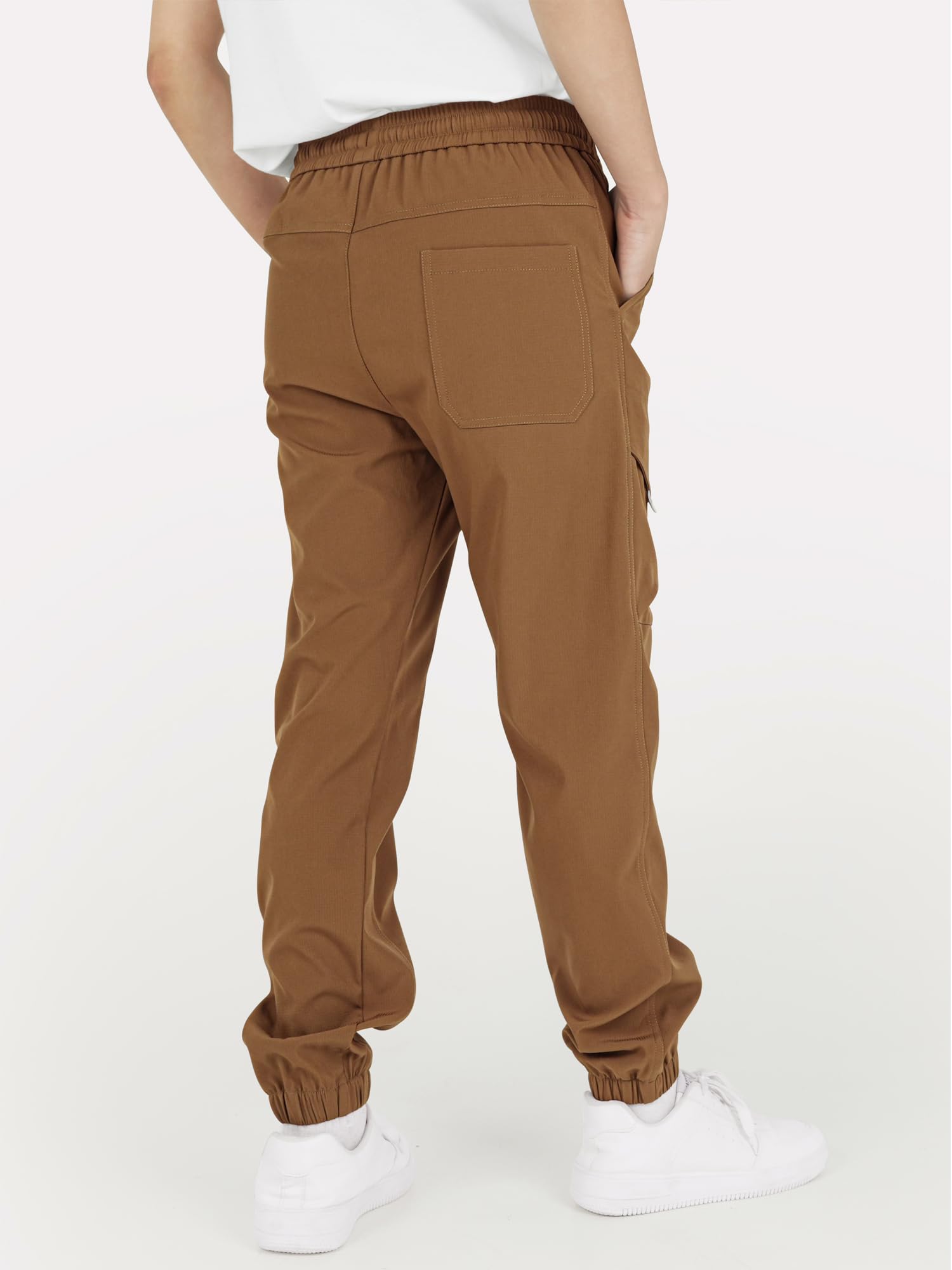 YOUNGSOUL Pantaloni cargo per ragazzi, impermeabili, per bambini, da trekking, per attività all'aria aperta, con elastico