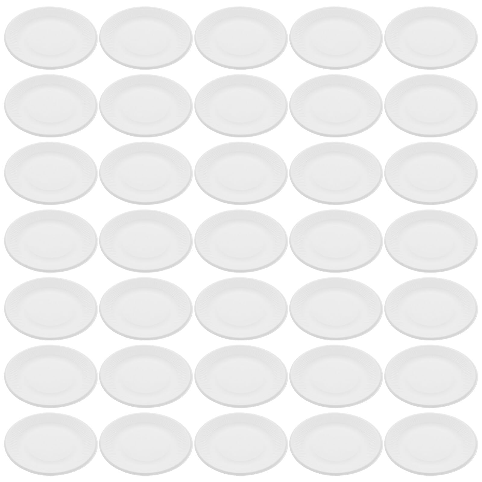 200 Assiettes à Dessert Jetables en Papier Épais Blanc 15 CM Rondes Plateau à Dessert pour Mini Gâteaux et Amuse-Gueules pour Fêtes Mariages et Goûters