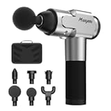miudaml Muscle Massage Gun&comma; Quiet Deep Tissue Massage Gun for Athletes Percussion Massager Handheld for Soreness U3 Silver