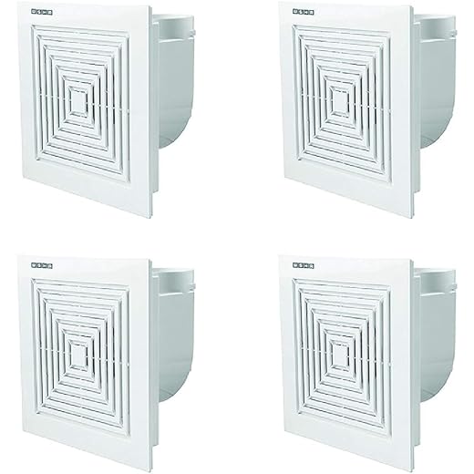 Usha Crisp Air Premia CV 260mm Exhaust Fan (White),Pack of 4