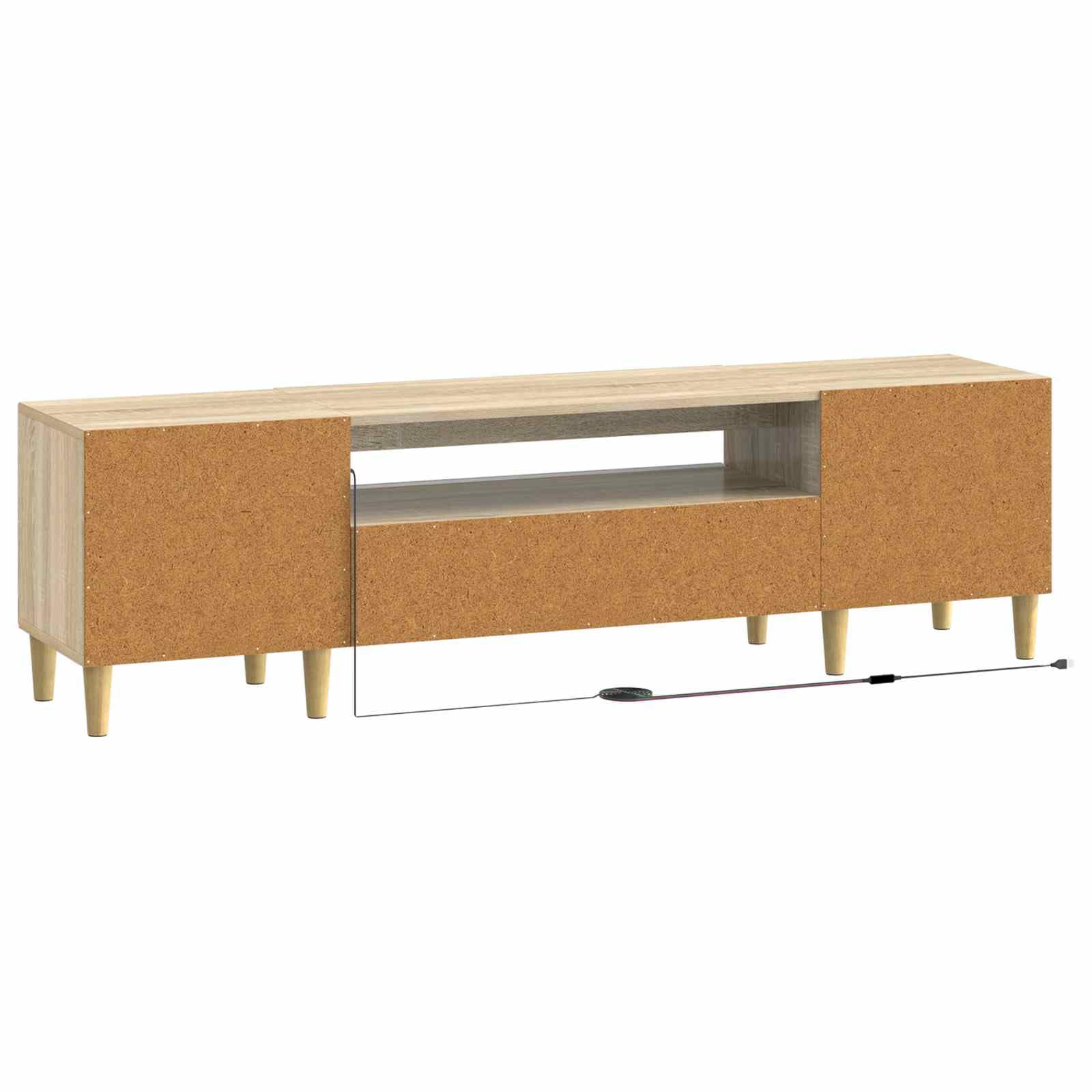 Mueble TV LED Roble Sonoma Madera Ingenieria