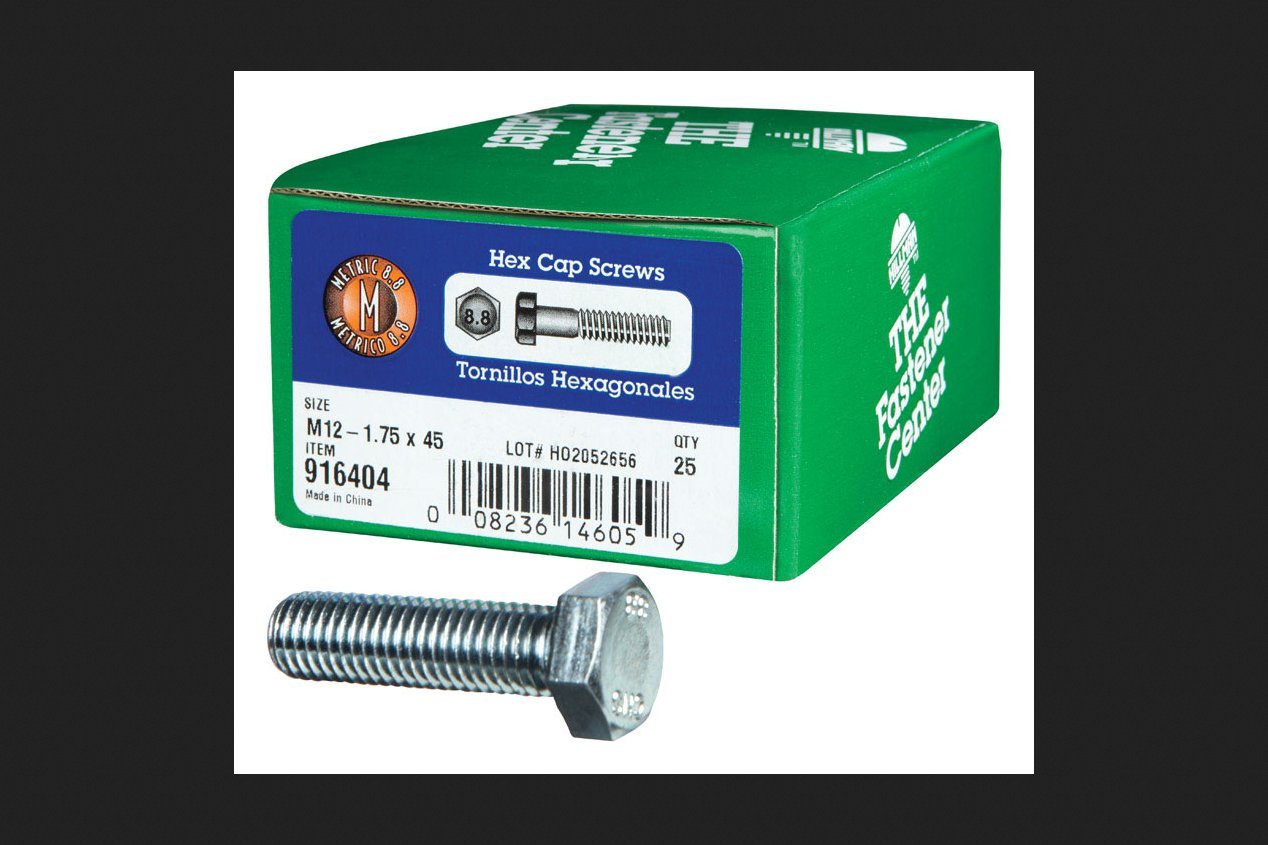 Amazon.com: 8.8 Metric Hex Cap Screw M12-1.75 x 45mm : Industrial