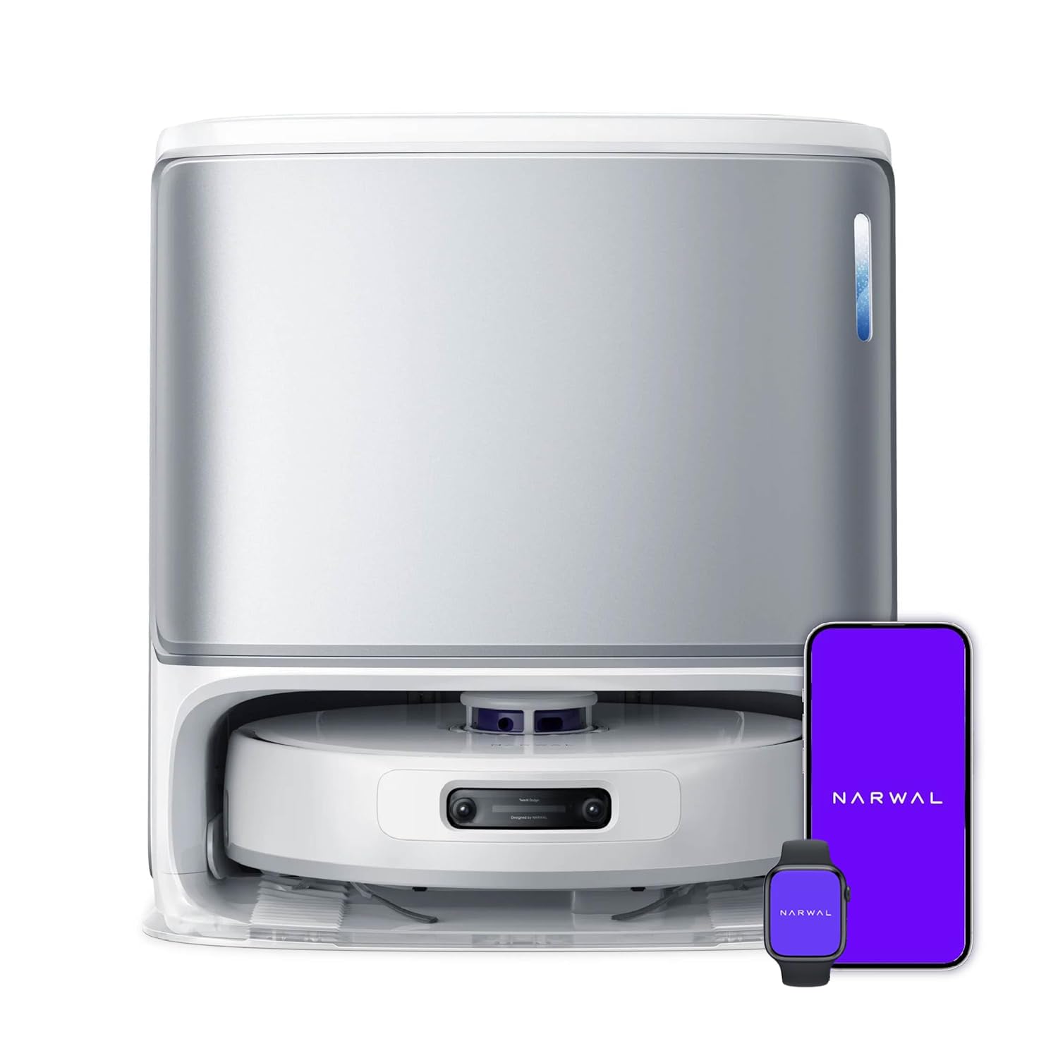 NARWAL Freo Z Ultra Robot Vacuum & Mop, 12000Pa Suction, Dual RGB Cameras, AI Avoidance, Adaptive Hot-Water Self Wash, Self-Emptying, Pet Hair, Quiet, Google Home, Alexa, Siri Compatible-picture-11