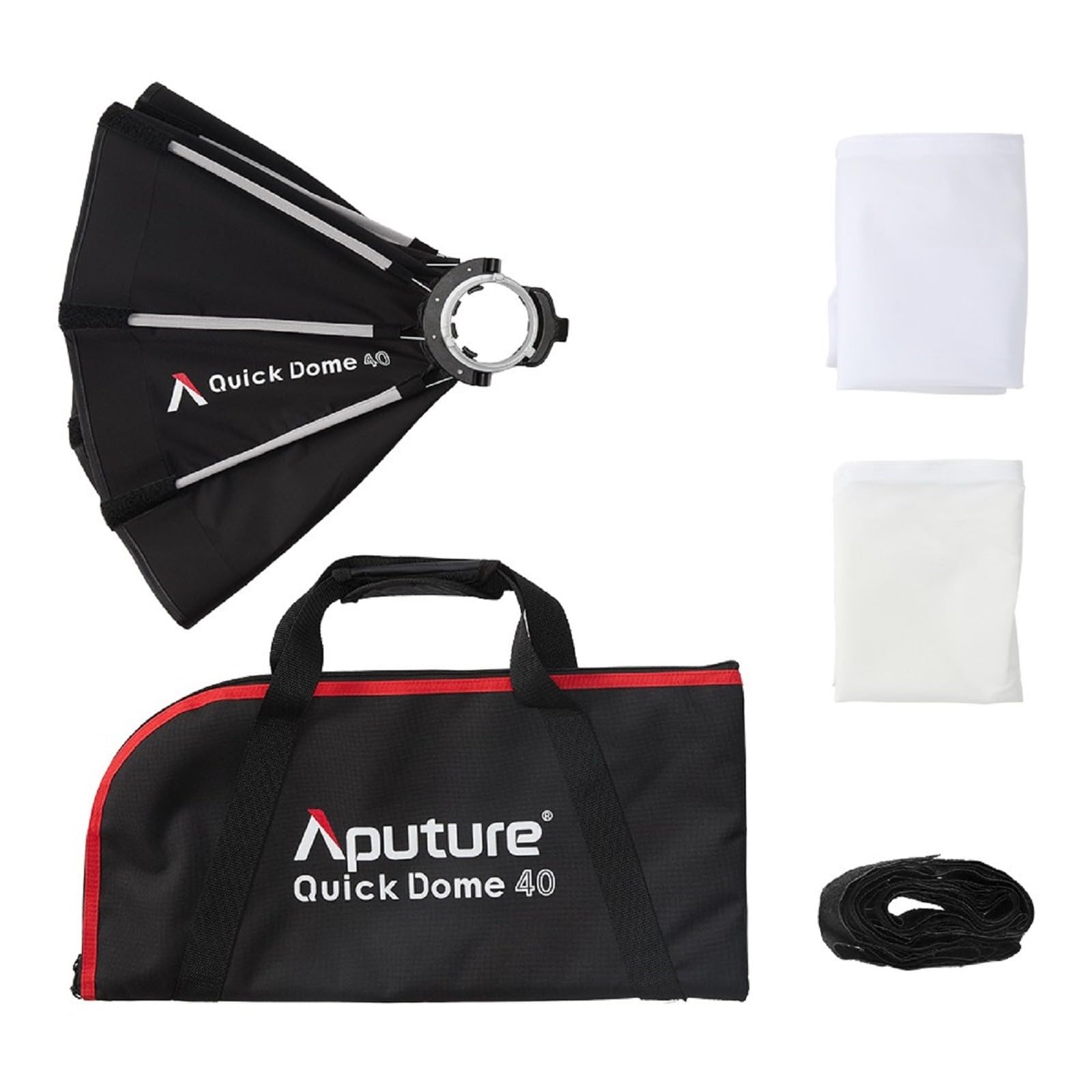 Aputure Quick Dome 40 Softbox, schnell aufzubauende achteckige Softbox für Aputure Storm 80c und andere LED-Videoleuchten mit Bowens-Anschluss