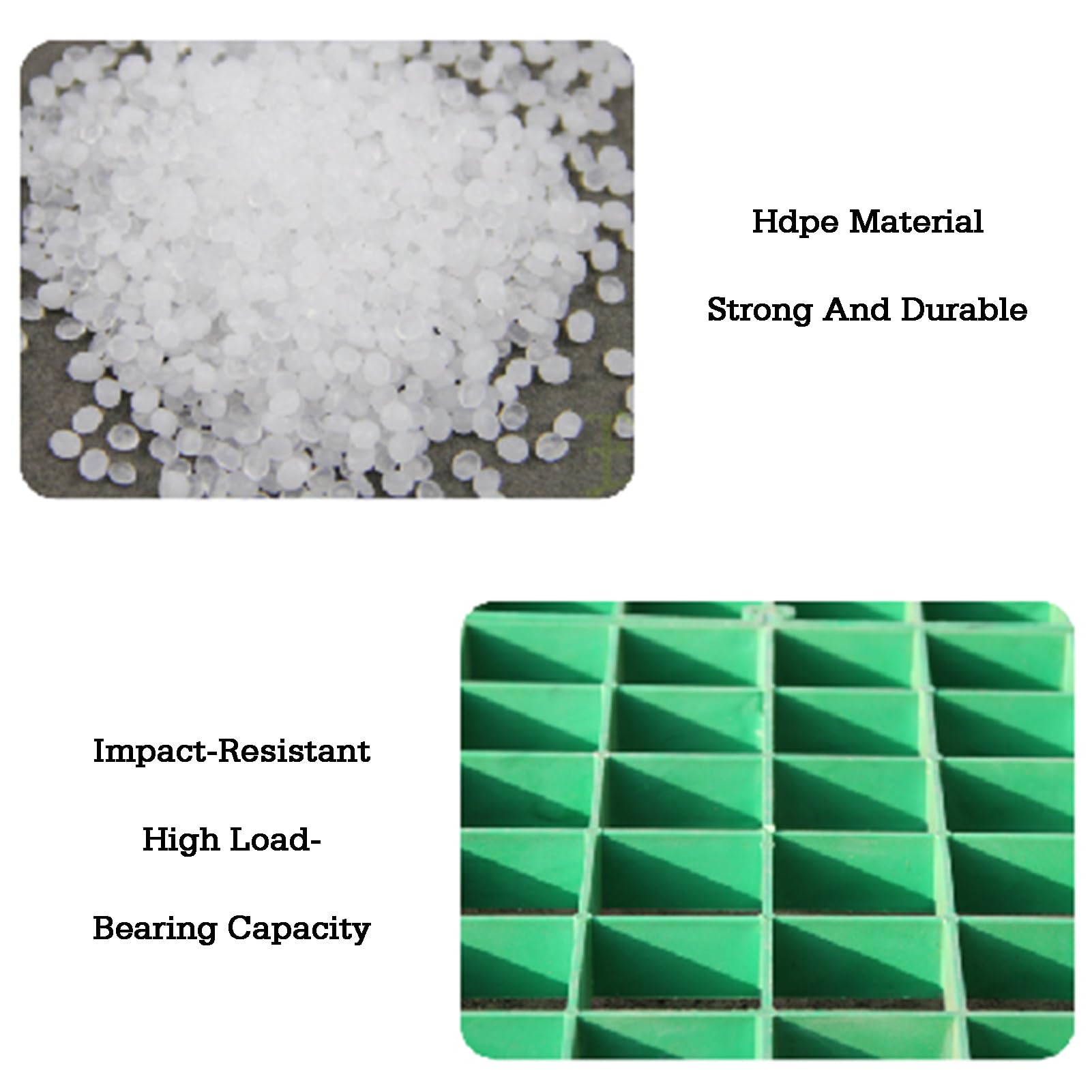 Generisch Hochleistungs-Rasenplatten für Einfahrten, Terrassen und Wege - 16-teiliges Set, 50x50cm, Bodeneinfassung für den Außenbereich (Farbe 2)