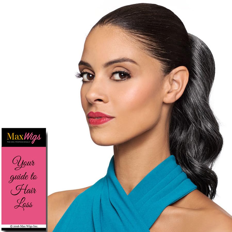 10" Length Drawstring Wavy Ponytail DS23 Color 44 - (2 Pack) Elegant Waves Hairpiece Fusion Heat Friendly Synthetic Fiber Womens Lightweight Black Women Foxy Silver Bundle Hairloss Booklet