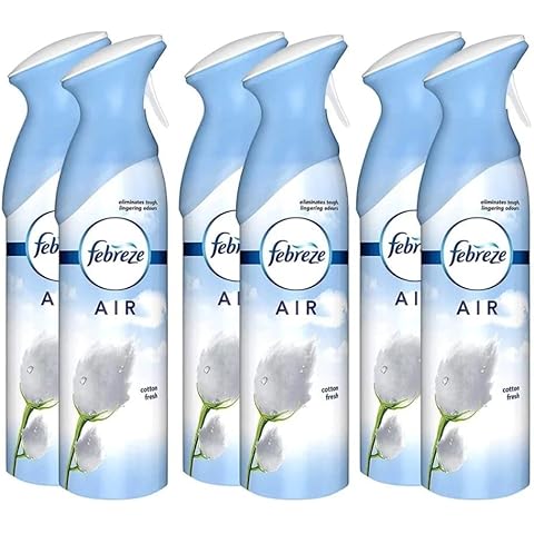 Cotton Fresh Air Freshener Air Effects Odor-Eliminating Spray 300ml /10.1oz PACK OF 6 Cover