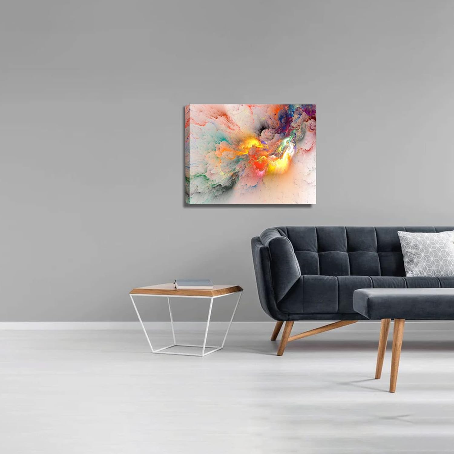 Colorful Abstract Paintings Canvas Wall Art Print Poster For Living Room Decoration Modern Abstract Artwork Decor-24x16 Inch 16x24in yellow abstract