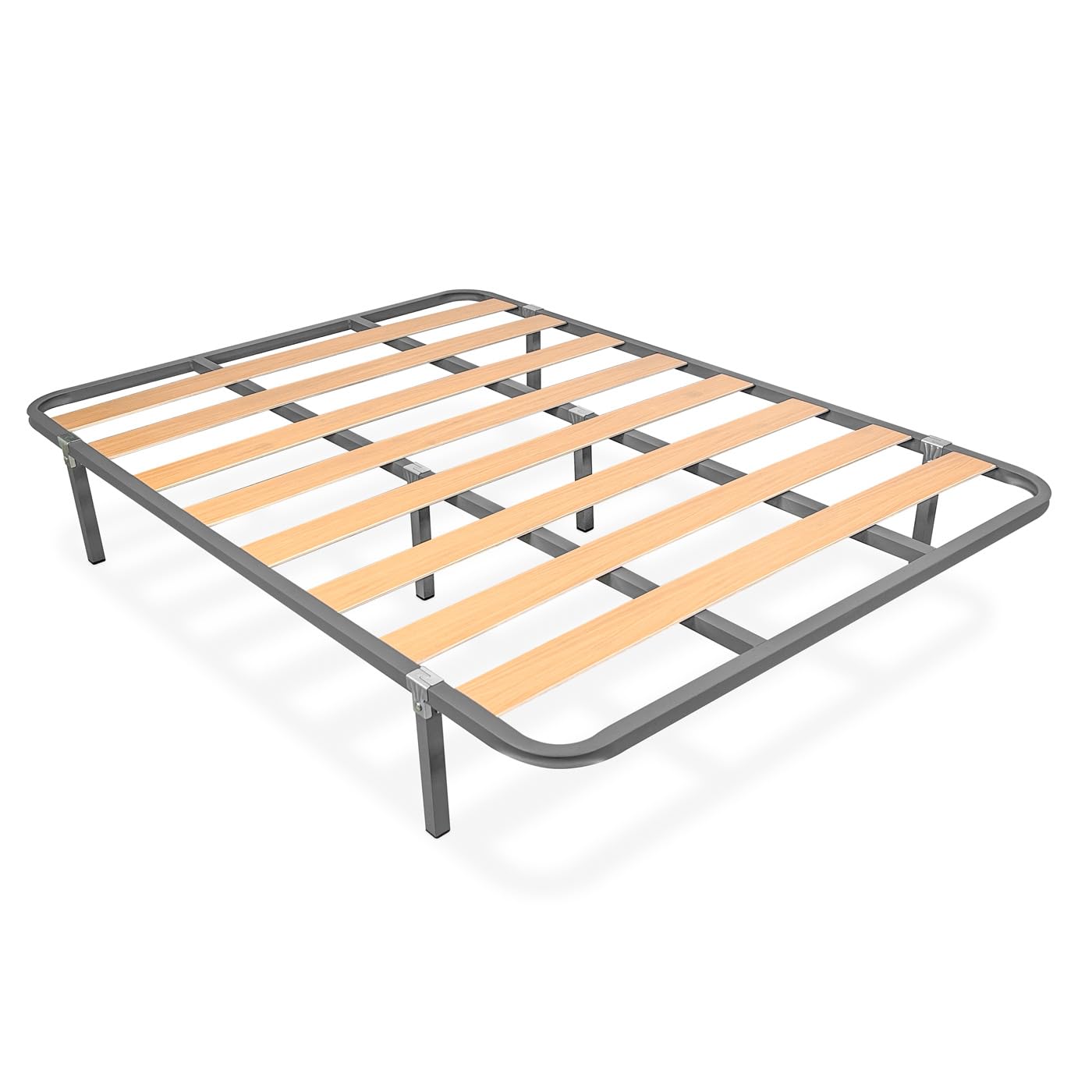 Somnia Descanso - Cama Completa con Colchón Versalles (Cara Invierno/Verano) + Somier Basic con 6 Patas Abrazadera, 135 x 190