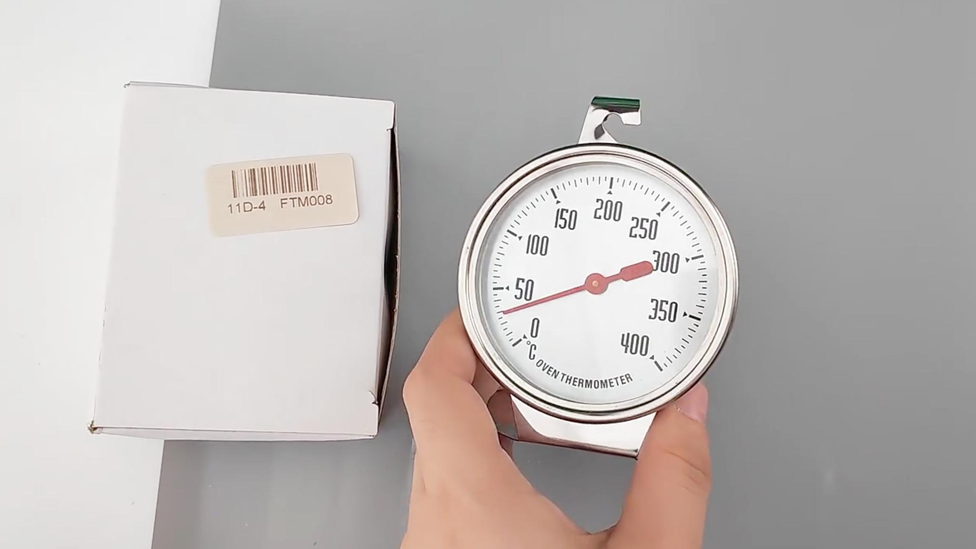 Thermomètre De Four Acier Inoxydable | Plage 0-300°C | Pour Cuisine, Pâtisserie | Lecture Facile