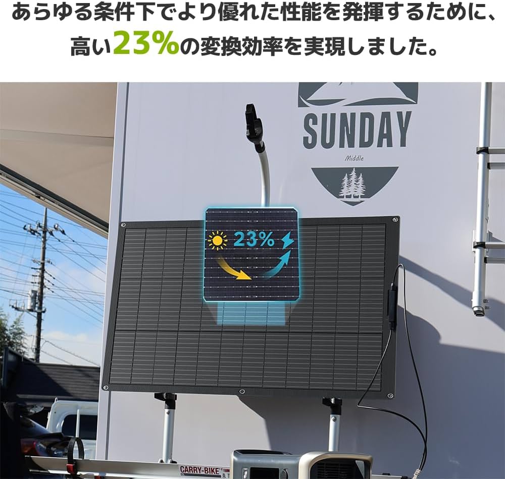 Amazon | 【耐久25年・ETFE素材】LVYUAN(リョクエン) 100W Amazon | 【耐久25年・ETFE素材】LVYUAN(リョクエン) 100W