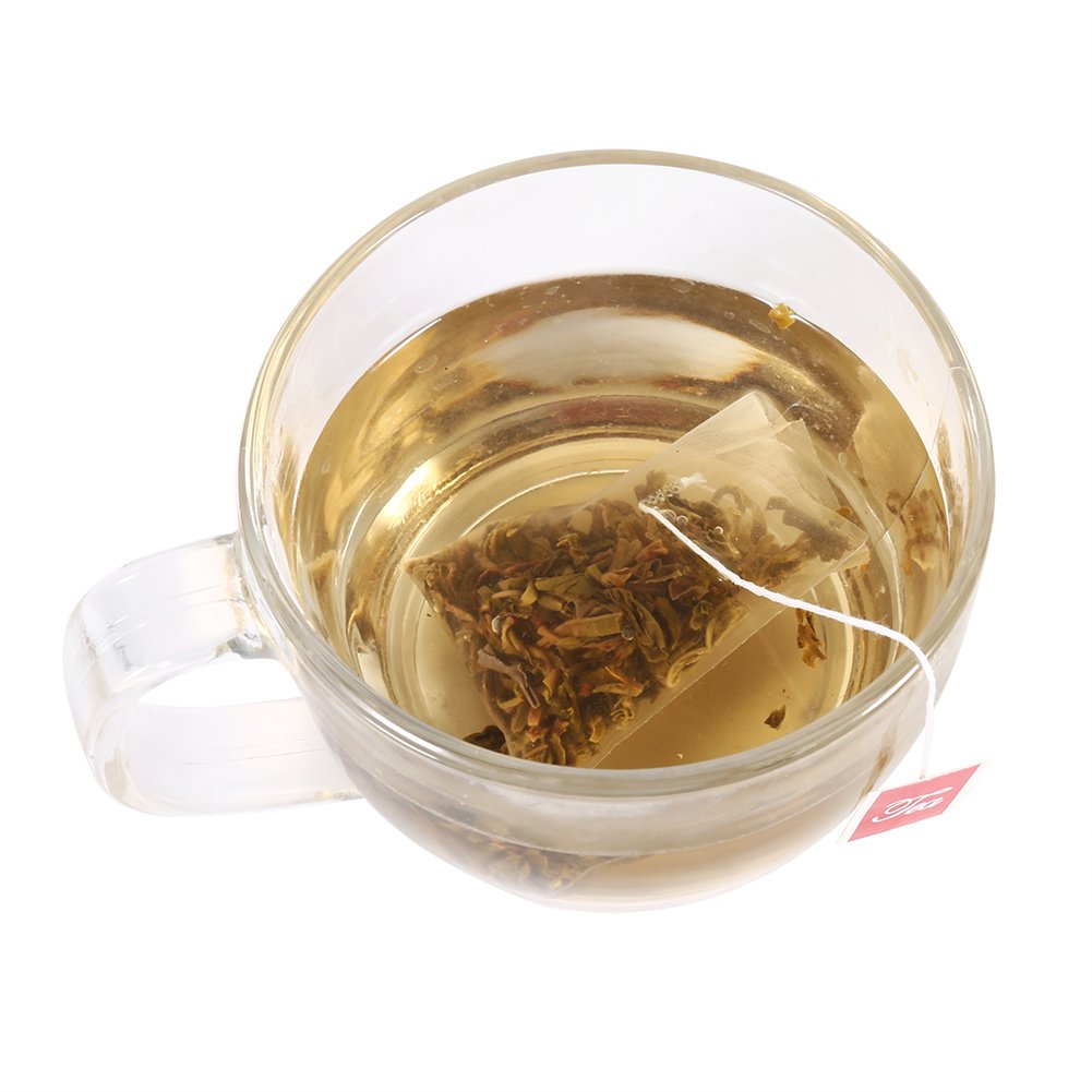 100 Bolsas de Infusión de té de Nailon, Material Premium, Fácil de Sellar, Resistentes Al Calor, Bolsas de Infusión de té para té Casero, Guisos, Sopas
