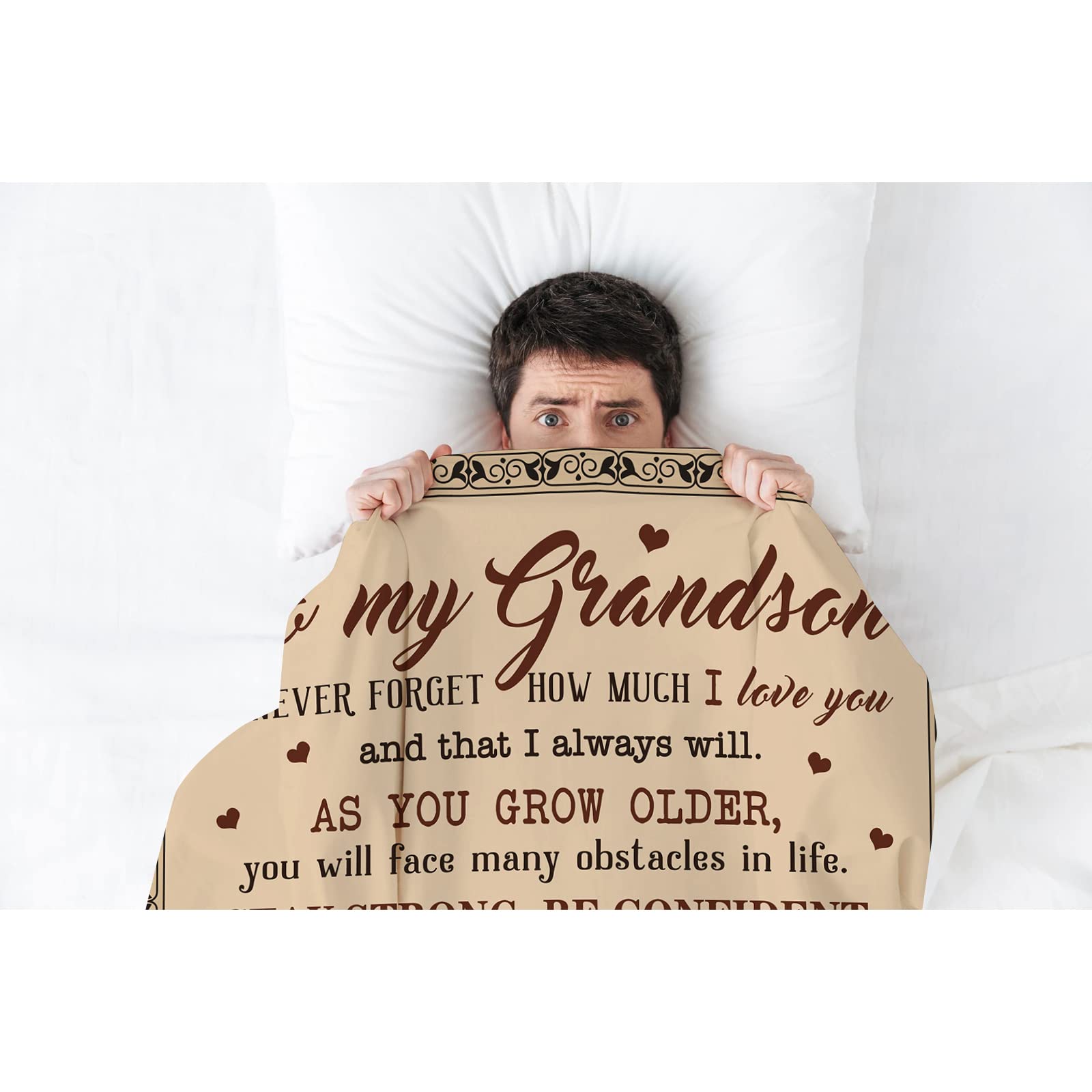 Coperta In Microfibra 150x150 Cm Con Frase "A Mio Nipote" | Regalo Personalizzato Per Compleanno, Laurea O Natale | Morbida Flanella Stampata Con Messaggio D'Amore | Idea Affettuosa Per Nipote