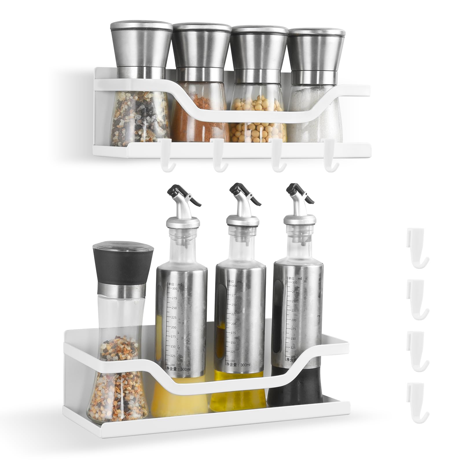 キッチンラック マグネット 2個セット バスルームラック 超強力 耐荷重