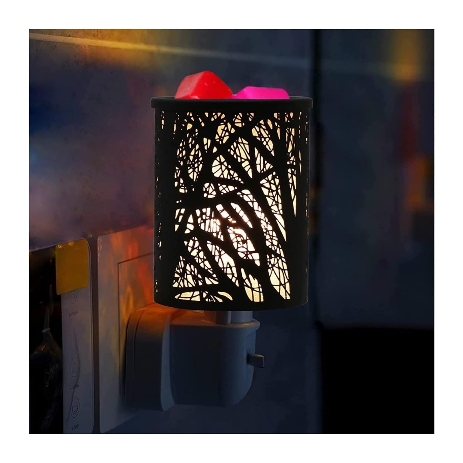 Lampada scaldacandele, lampada scaldacandele creativa in metallo, lampada a cera fusa con spina, lampada a candela for aromaterapia con olio essenziale, for la decorazione della camera da letto di cas