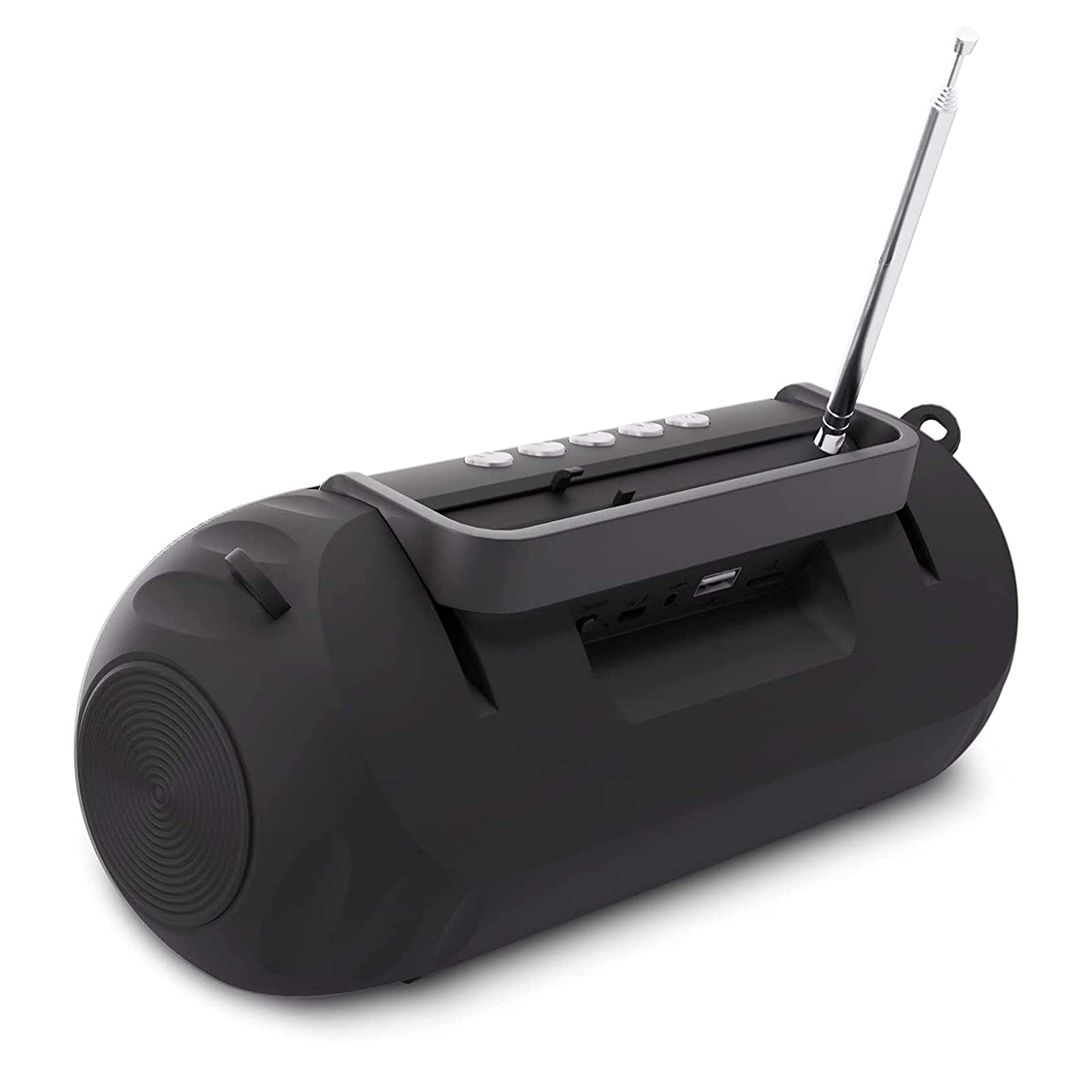 SIMPLETEK Speaker Casse Bluethoot 5.0 Con Flash | Portata 10 m 10 W Di Potenza Bassi Potenti Con Antenna Radio FM