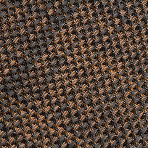 Buy Riegel VPM1217BLW Basket Weave Vinyl Placemats, Black Walnut, Set