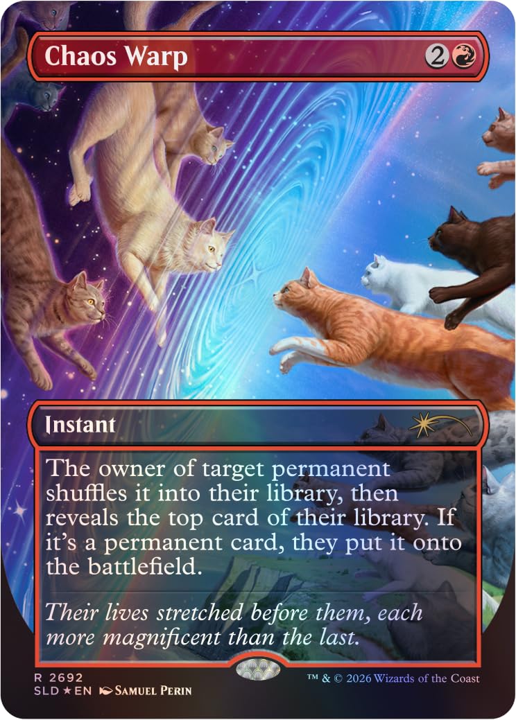 Magic: The Gathering Secret Lair Cats of Chaos (Edizione tradizionale in stagno)