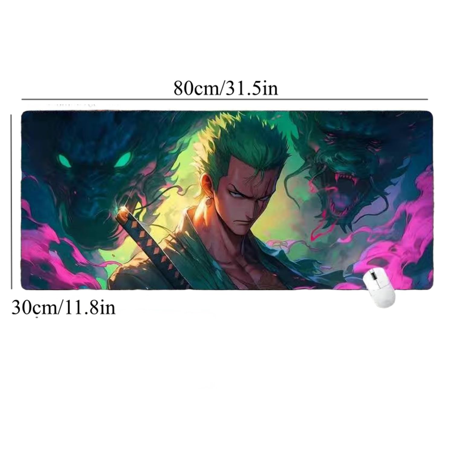 One Piece Roronoa Zoro Mouse Mat XXL Multifunction Gaming Anime