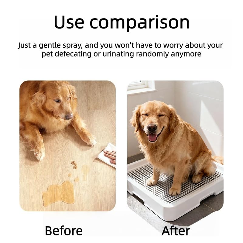 60ml Hunde Potty Training Spray,Doppelzusammensetzung Welpen Toilettentraining Hilfe,Hunde Anziehungsspray für Schnelles,Effektives Stubenrein Training für Innen,Toilettentraining Hilfe Hunde