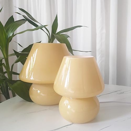 Miniatura 5 de Lámpara de mesa de cristal translúcido, estilo italiano, moderna a rayas, para decoración del hogar, comedor, sala de estar, estudio (rosa a rayas,