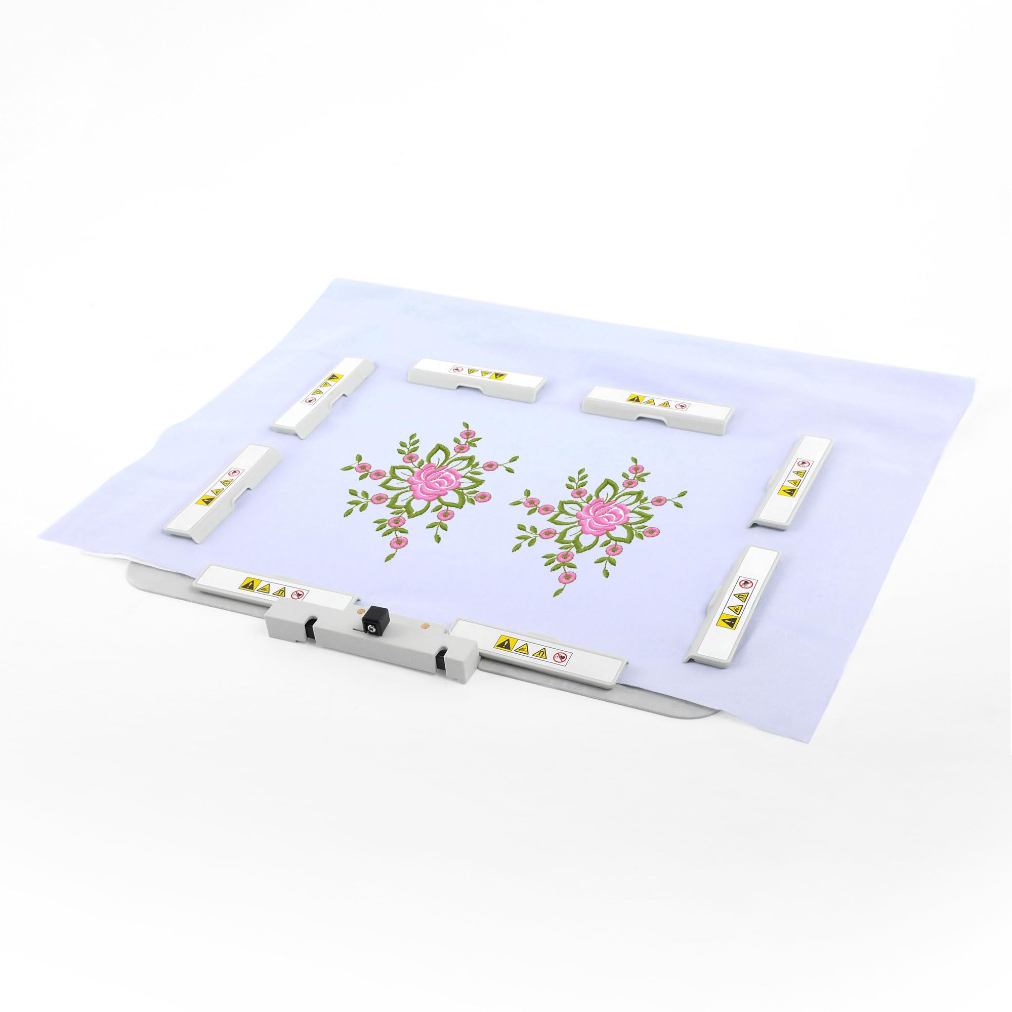MagnaHoop RE28B Magnetischer Stickrahmen für Janome MC 500E 550E Memory Craft Elna Expressive 830 usw., Metall-Magnet-Stickmaschinen-Schärpe, Rahmen, 200 x 280 mm, JA809MK