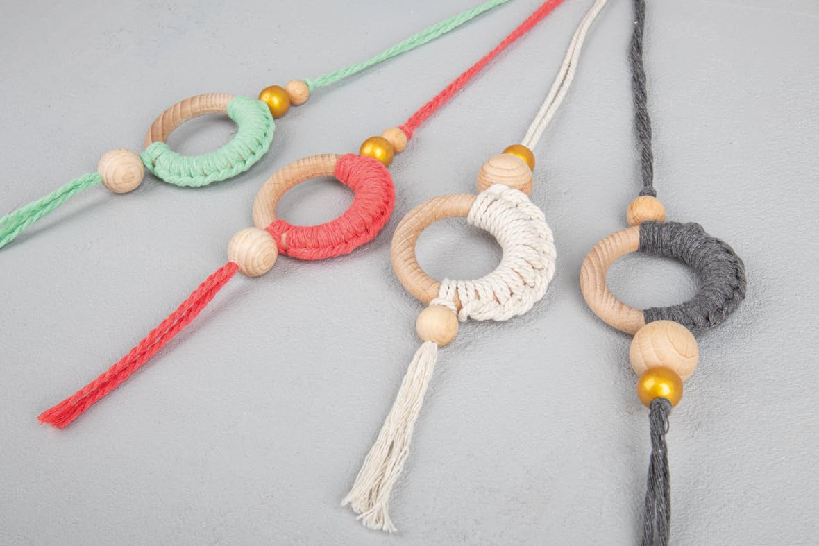 Corde Macramé 3mm Rayher Cotton Cord, Rainbow, 1 Pc., ø 3 Mm, Pastel Colours, Skein 30 M, Washable, Arts Crafts, Macramé, Decorations-44006990 Laine Multicolore