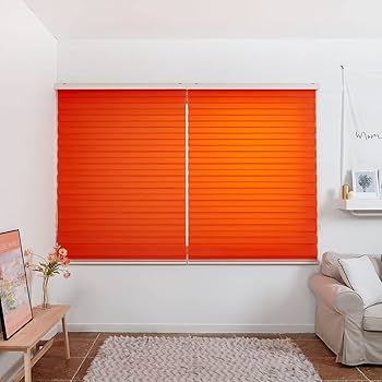 オーダーメイド　オレンジ　手動ロールスクリーン 壁面取り付け 610ZmOMcchL._AC_UL210_SR210,