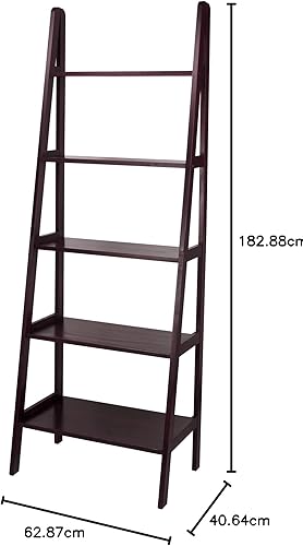 Miniatura 32 de Estantería con forma de escalera y 5 estantes Casual Home, Madera, Espresso Espresso,Blanco,Castaño,Bitono,Café