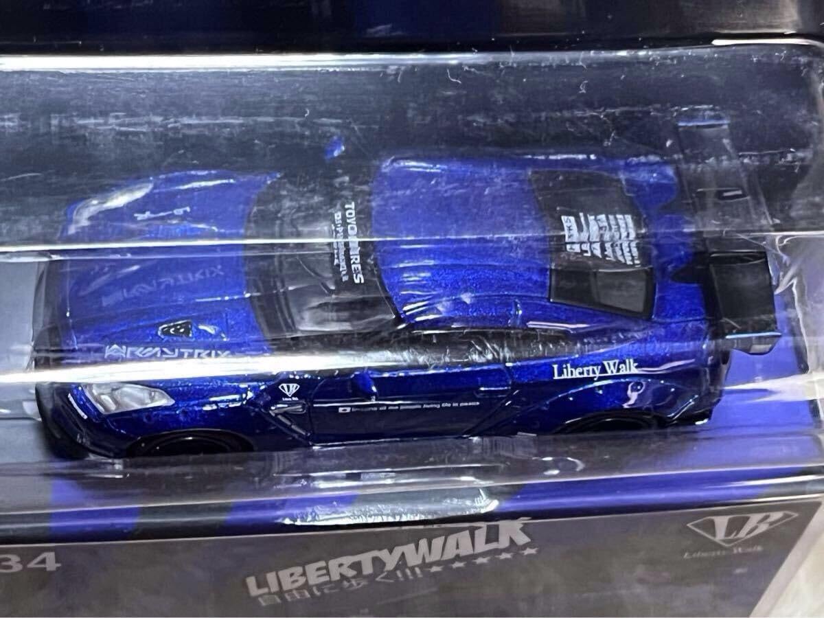 MINI GT LBWK LBワークス 日産 R35 GT-R キャンディブルー MINI GT LB☆WORKS GT-R R35 タイプ1 キャンディーブルー