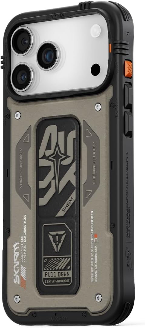 Skinarma AEGIS for iPhone 17 Pro Case (2025 Khaki Brown) 6.3" MAG-Charge Phone Case