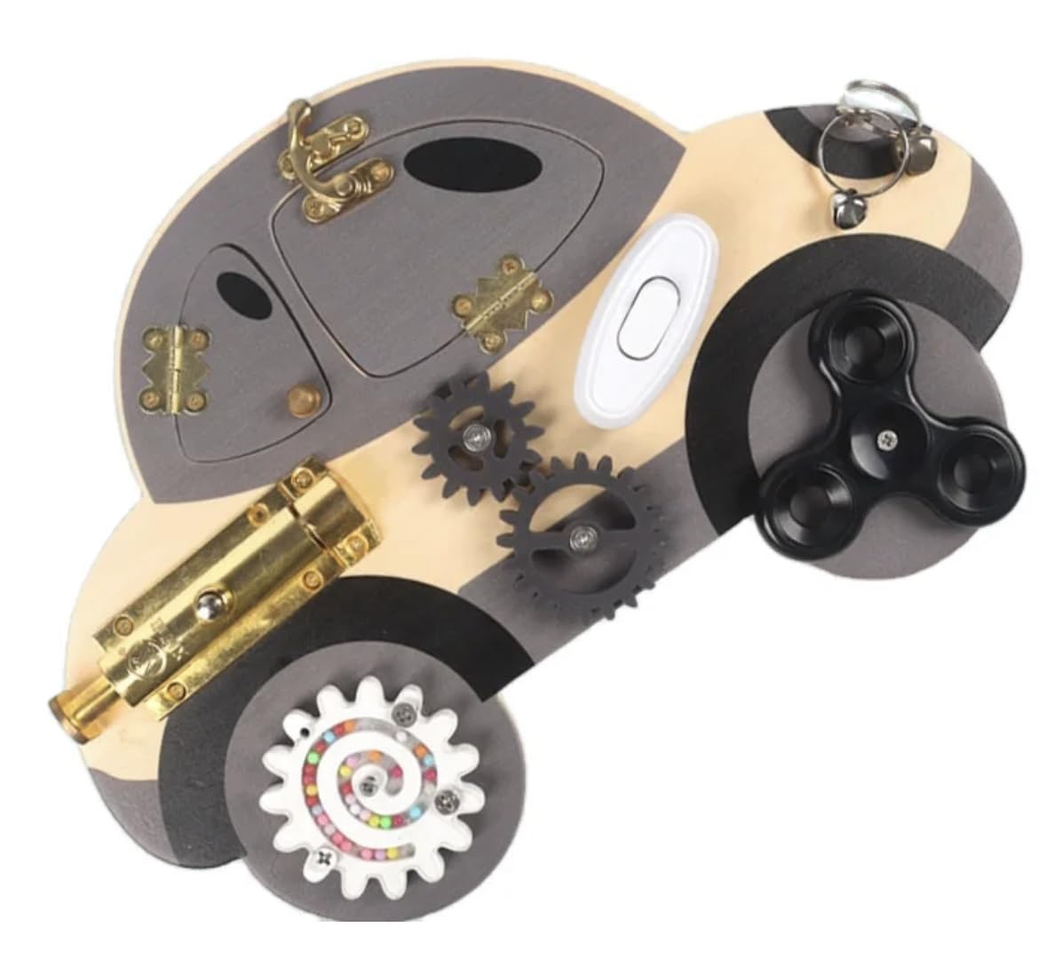 TOYARTSY Retro Car Wooden Busy Board Educational Fun Game for Toddlers and Kids, with 12 Activities - Montessori Toys for 1 2 3 4 5 Years Old,Sensory Toys for Kids,Colorful, Durable, and Safe (B0CGD3PVNT) Amazon Price History, Amazon Price Tracker