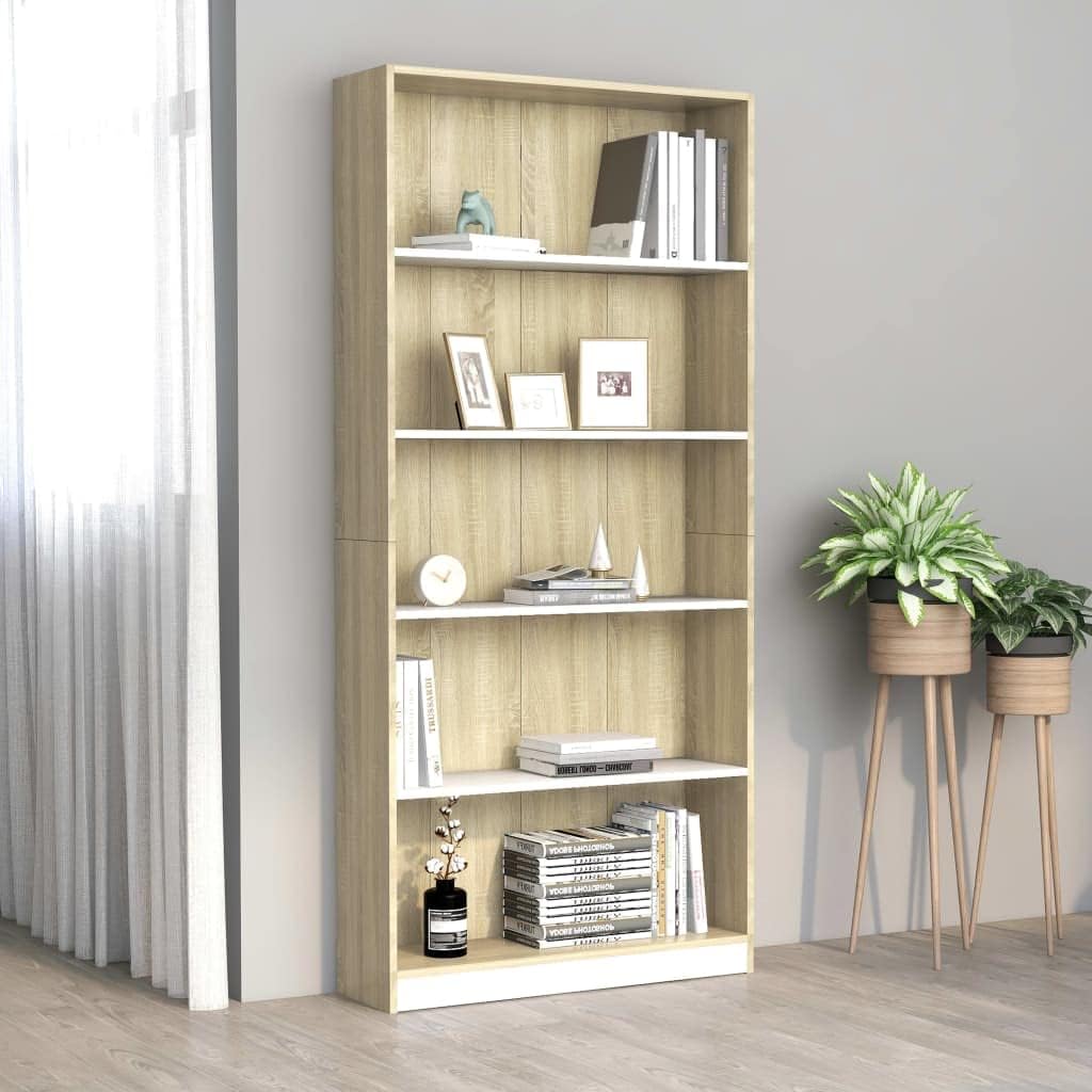 Kagoono 5Tier Bookcases Bookshelf,Display Rack Cube Unit