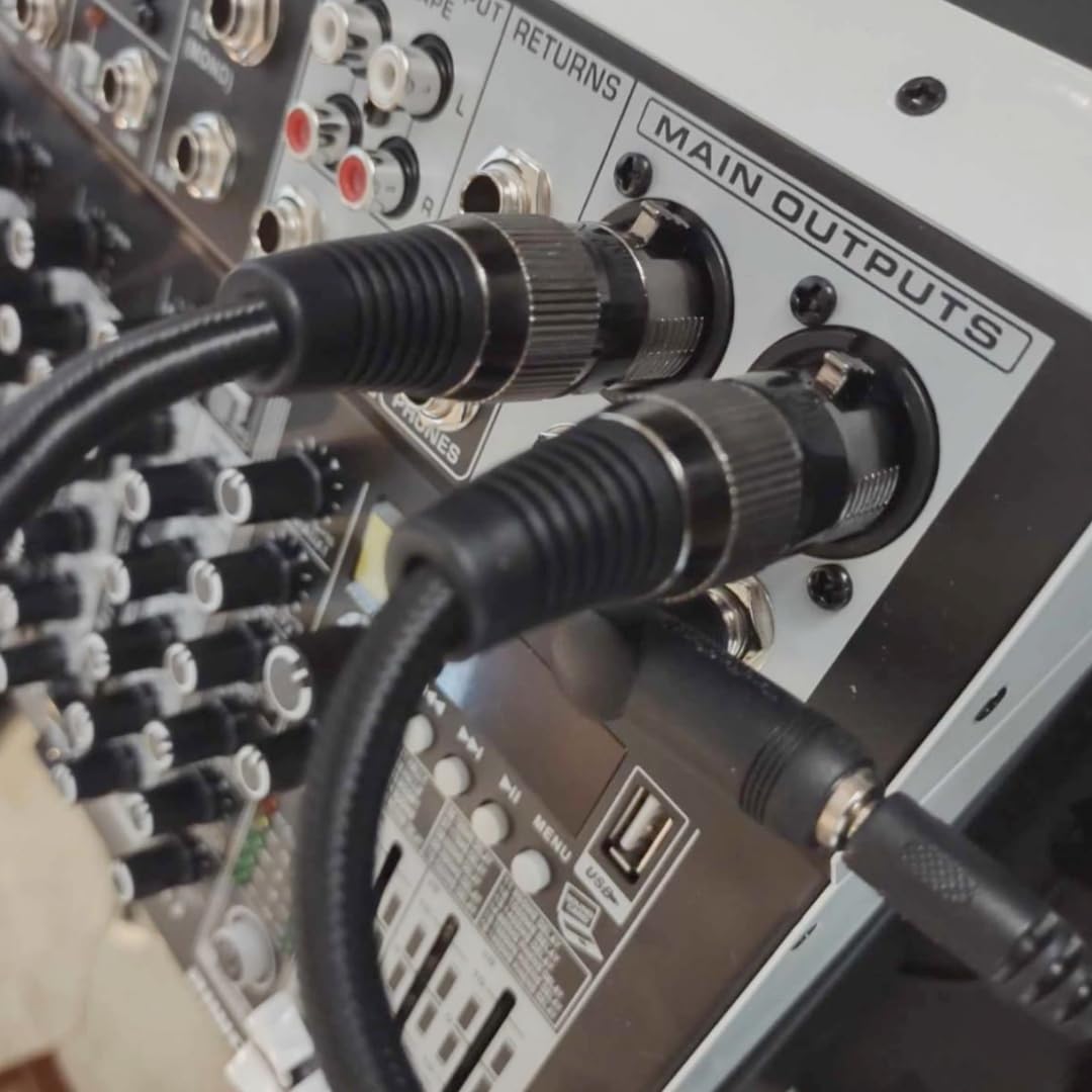 7-pinowy kabel mikrofonowy XLR, złącze XLR, zbalansowany męski na żeński kabel audio do mikrofonu i interfejsu audio (3 m)