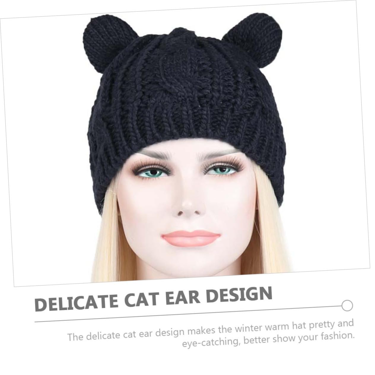 SHERCHPRY 8 Piezas gorro con orejas de gato espesar sombrero gorro de punto sombrero de Beanie de niña as os mujer o de mujer tejido s unisex algodón