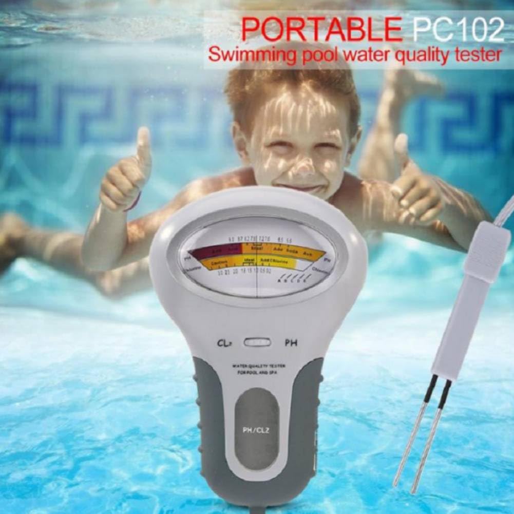 Analizator jakości wody, tester CL2, PC-102B CL2 tester chlor i pH, basen, spa, analizator jakości wody z sondą