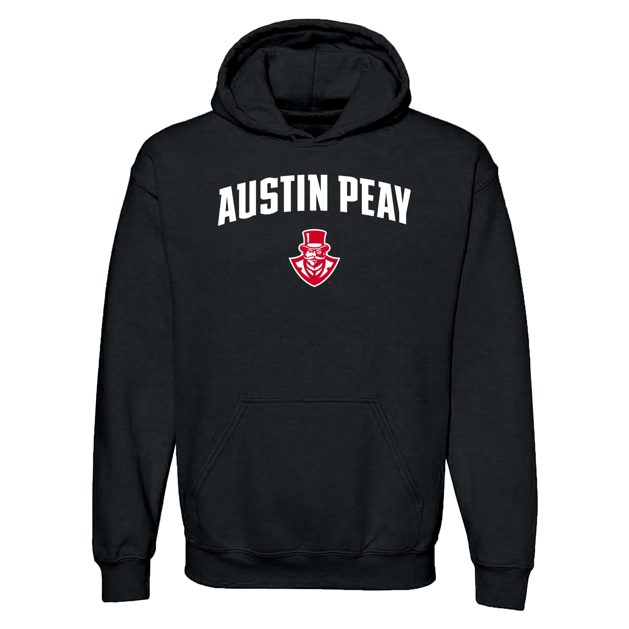 UGP Campus Apparel NCAA Officially licensed College - University Team Color Arch Logo Hoodie, Austin Peay Governors Black, XXL โ image 1