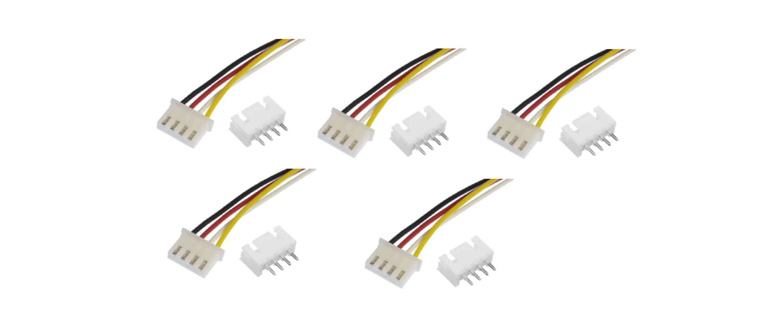 5 Pair Male Female set of JST XH 2.54 4-Pin Connector Set (B08W58GT73) Amazon Price History, Amazon Price Tracker