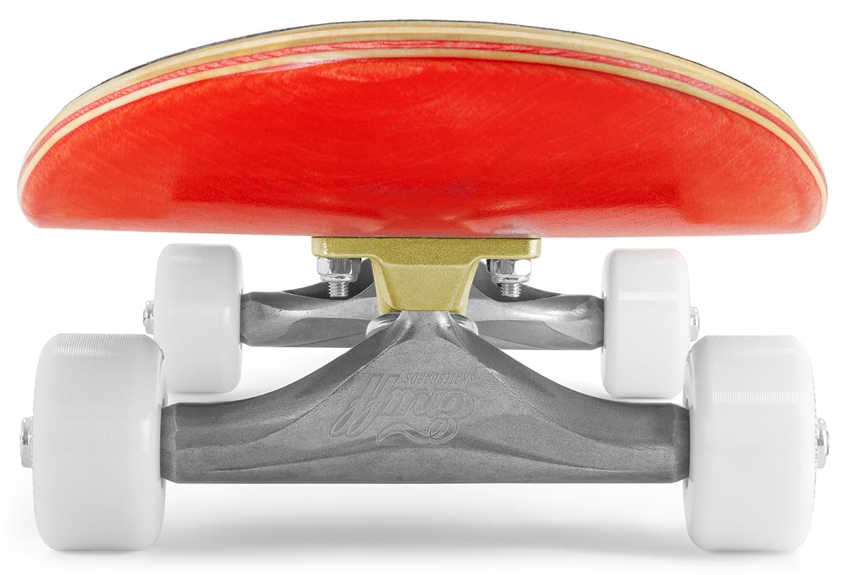 Enuff Lucky Cat Complete Skateboard - 7-warstwowy klonowy pokład i komponenty premium: Decade Pro Trucks, koła 53 mm XX, łożyska ABEC-9, taśma z uchwytem ikony czaszki
