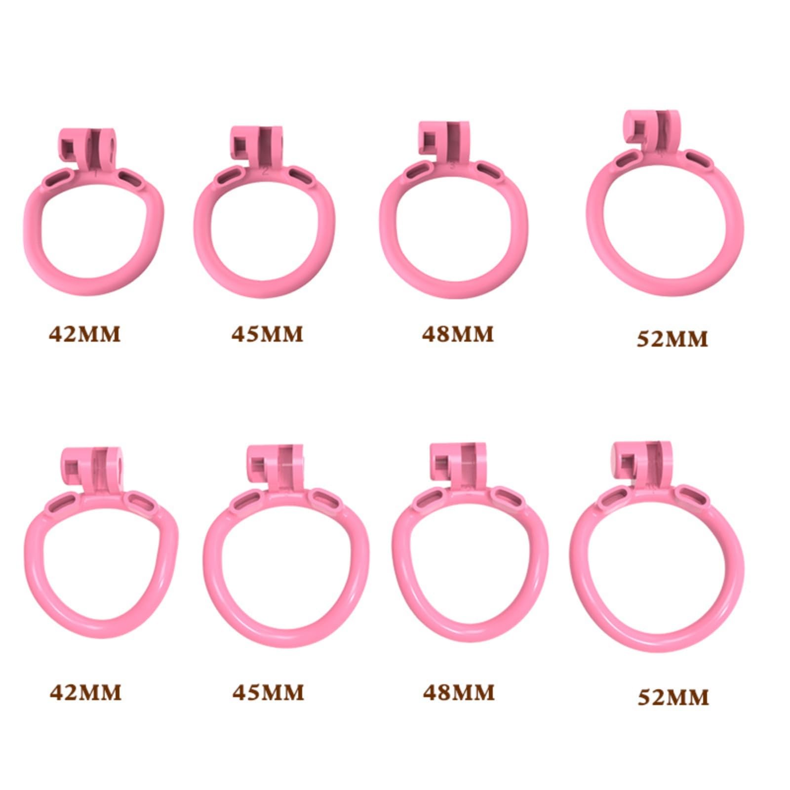 Jaula Protectora Ligera de Resina Masculina Rosa con 1 Correa Elástica de Sujeción-ESRC46
