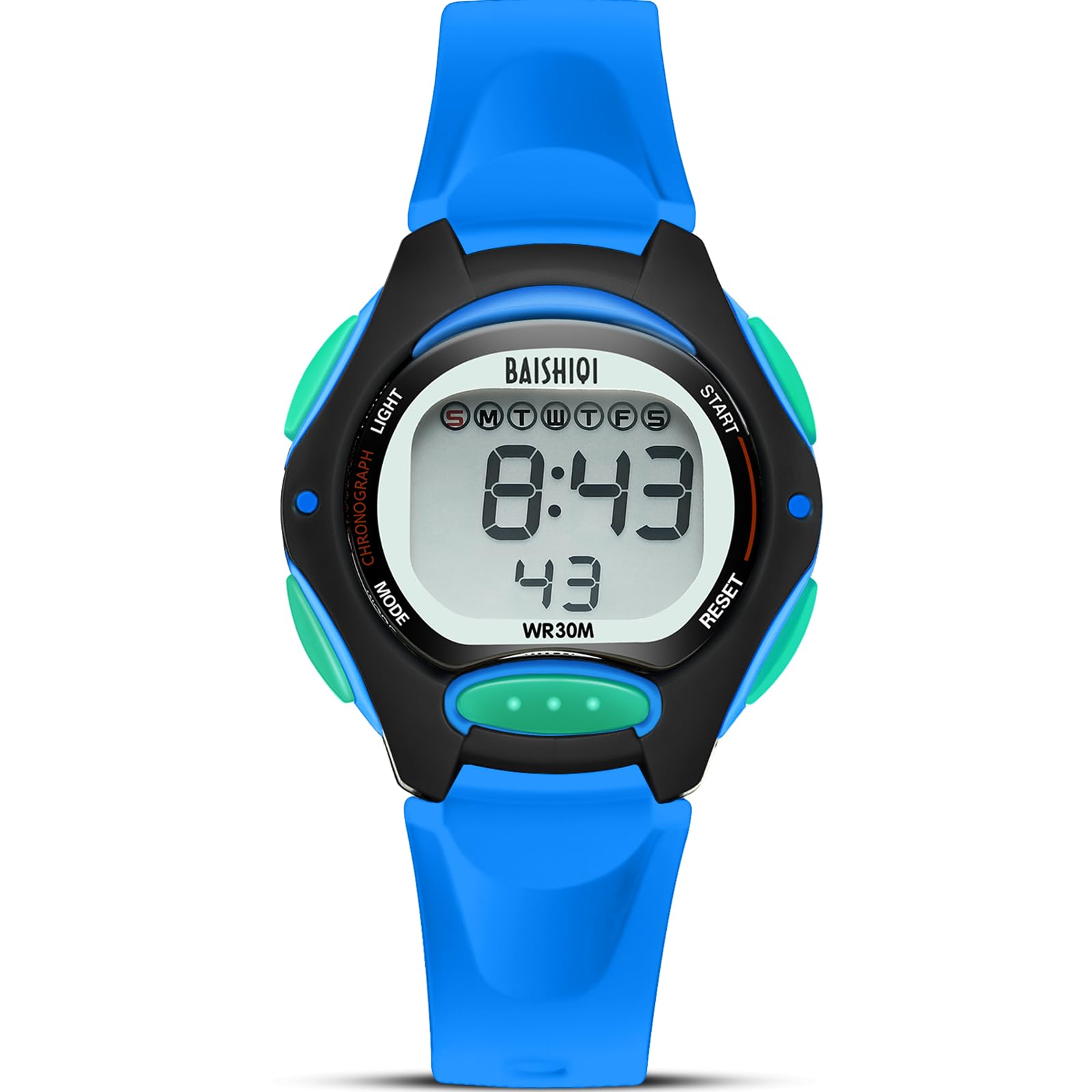 Relojes Digital Niños Niñas Impermeables Multifuncionales Relojes para Niños Deportes Reloj de Pulsera de Banda Suave para Niños con EL Retroiluminación/Alarma/Fecha/CronóMetro