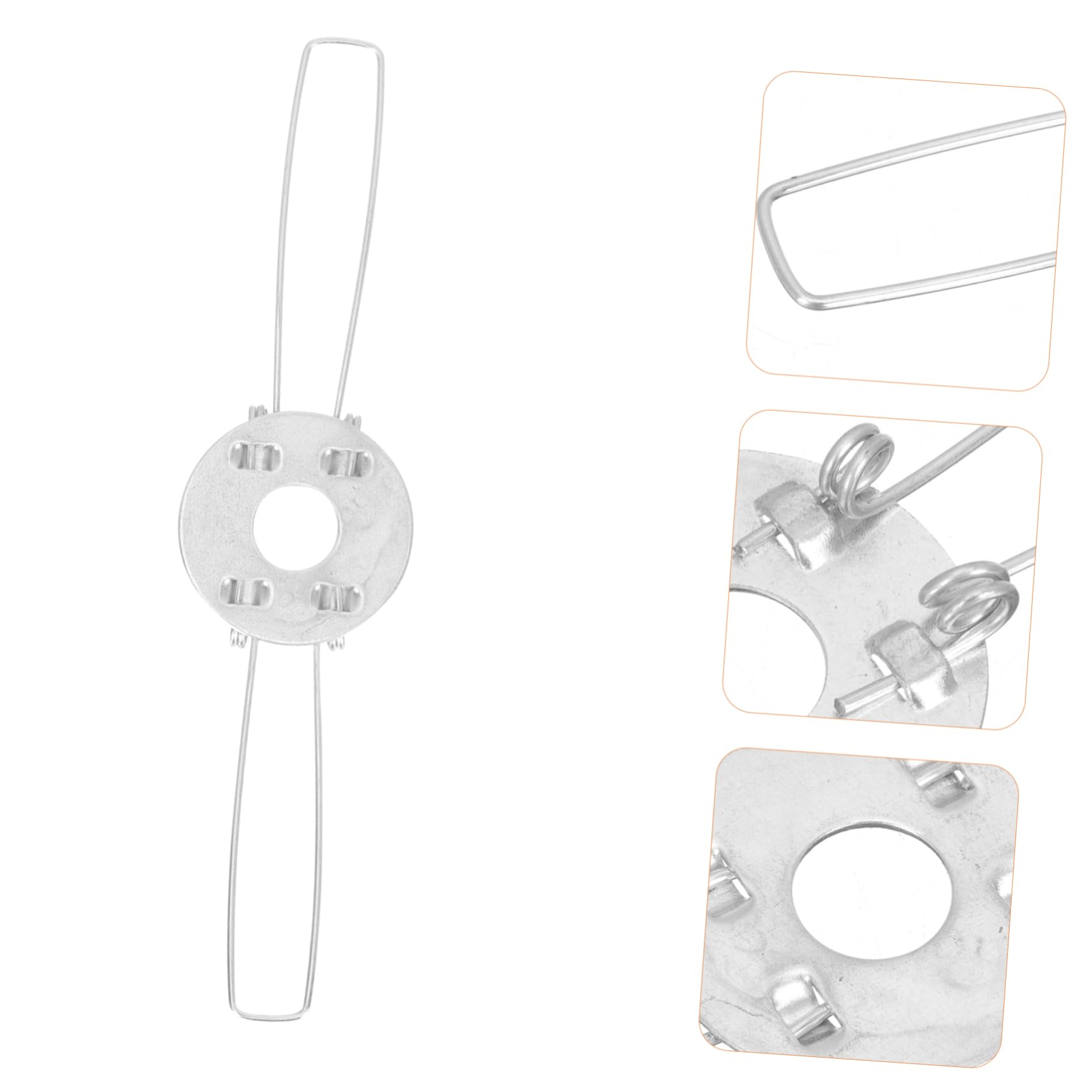 Lot De 20 Pinces à Ressort Pour Abat-jour - Fixation Lampe DIY - En Fer - 12x12 Cm - 5