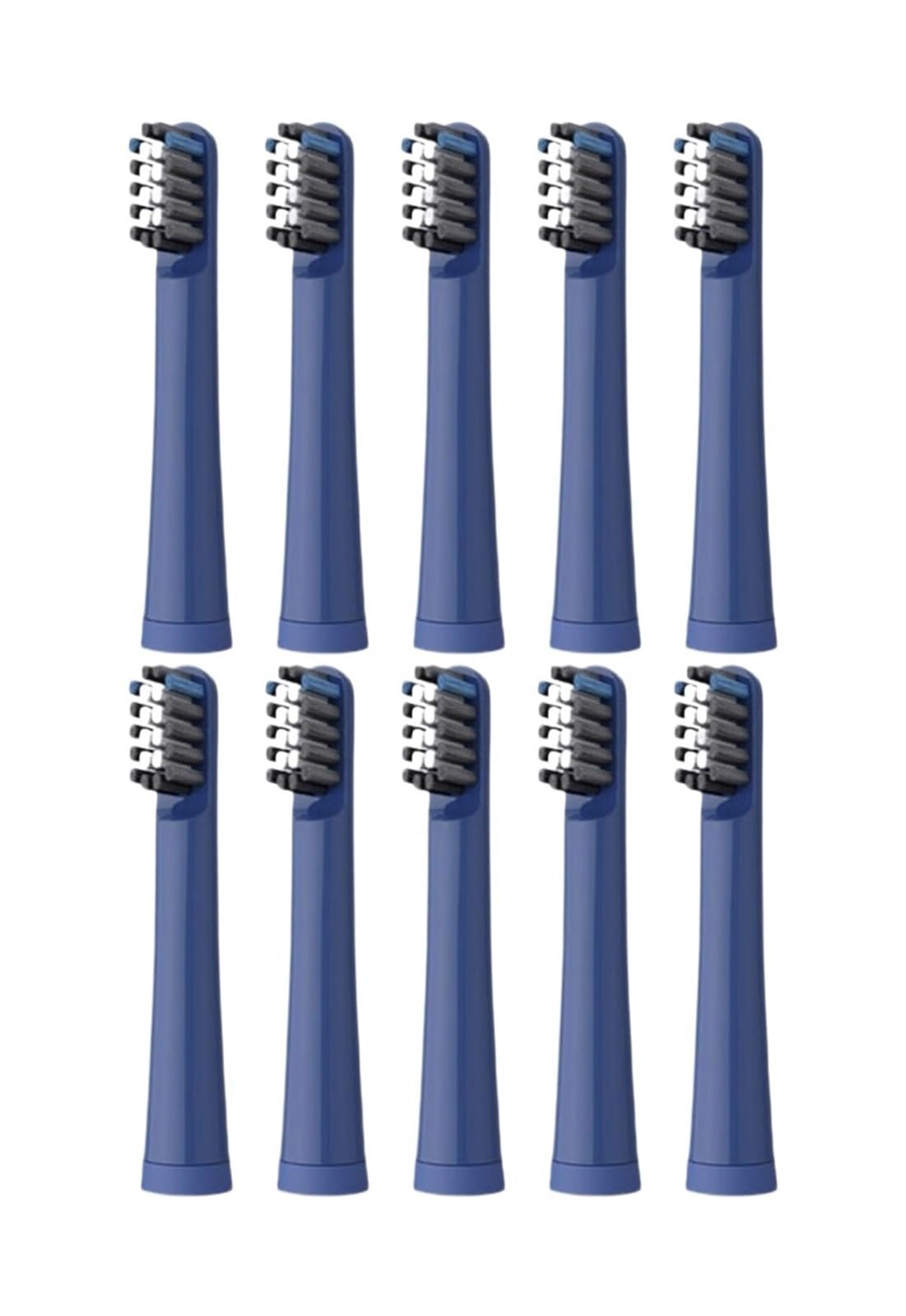 10 cabezales de repuesto for cepillo dientes eléctrico Realme N1 N2 RTX2103 SN301 con boquillas cerdas suaves(10pcs BLUE)