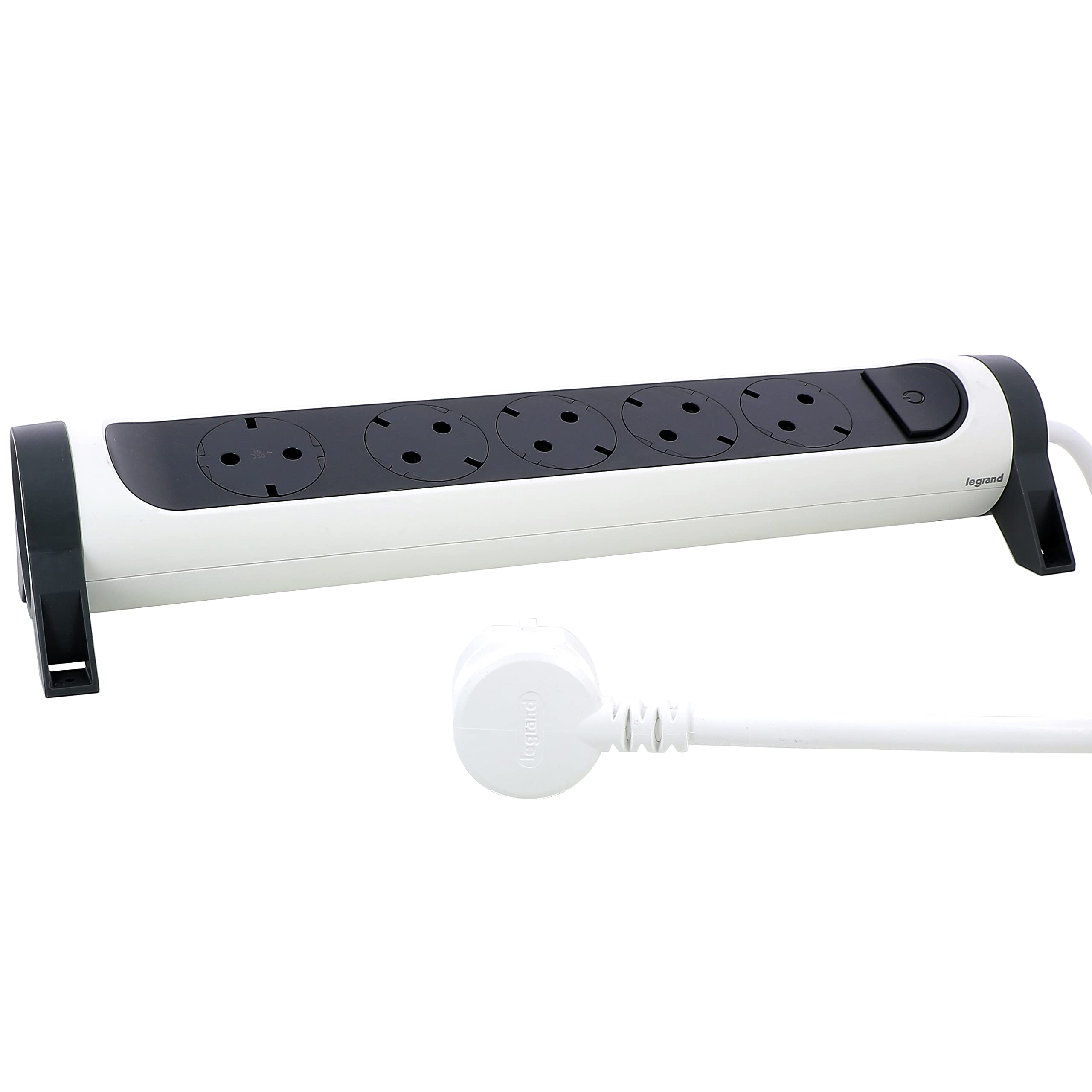 LEGRAND Regleta de enchufes con protección contra sobretensión, con Interruptor, Base múltiple con 6 Tomas de Corriente, Cable de 1,5 m, Color Blanco/Gris Oscuro 694509 — view 18