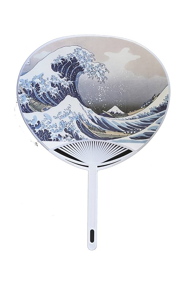Amazon.co.jp: puikko うちわ 浮世絵 葛飾北斎「神奈川沖浪裏
