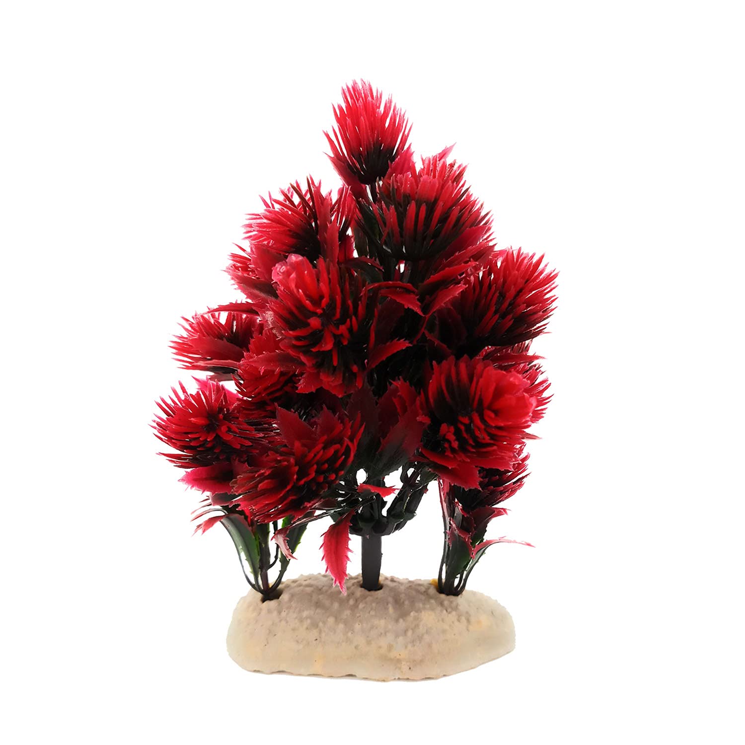 JAINSONS PET Products Natural Looking Aquarium Plant, Artificial Plastic Plant Size/6 inch, Used for Fish Tank, Household and Office Decoration (Maroon) (Pack of 1) (B09GG423QC) Amazon Price History, Amazon Price Tracker