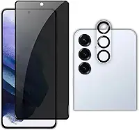 Película Privacidade De Vidro 3D + Pelicula De Câmera Para Samsung Galaxy S25 FE