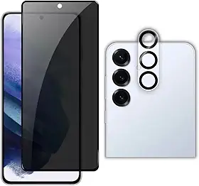 Película Privacidade De Vidro 3D + Pelicula De Câmera Para Samsung Galaxy S25 FE