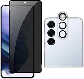 Película Privacidade De Vidro 3D + Pelicula De Câmera Para Samsung Galaxy S25 FE